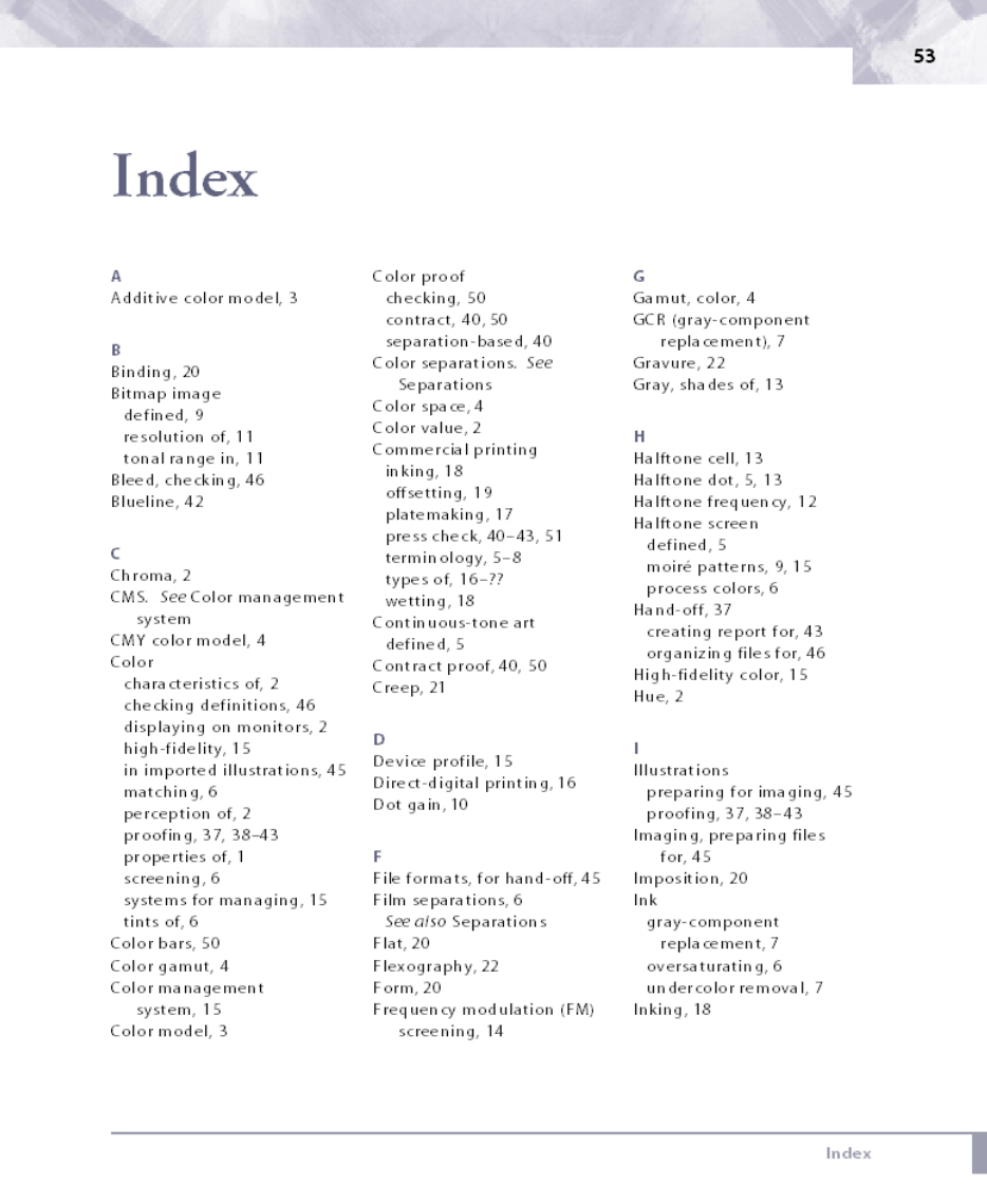 index terms in research paper example